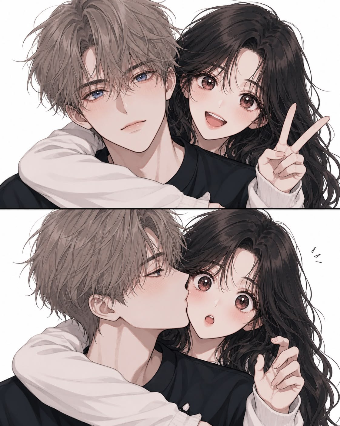 Ảnh anime cặp đôi dễ thương