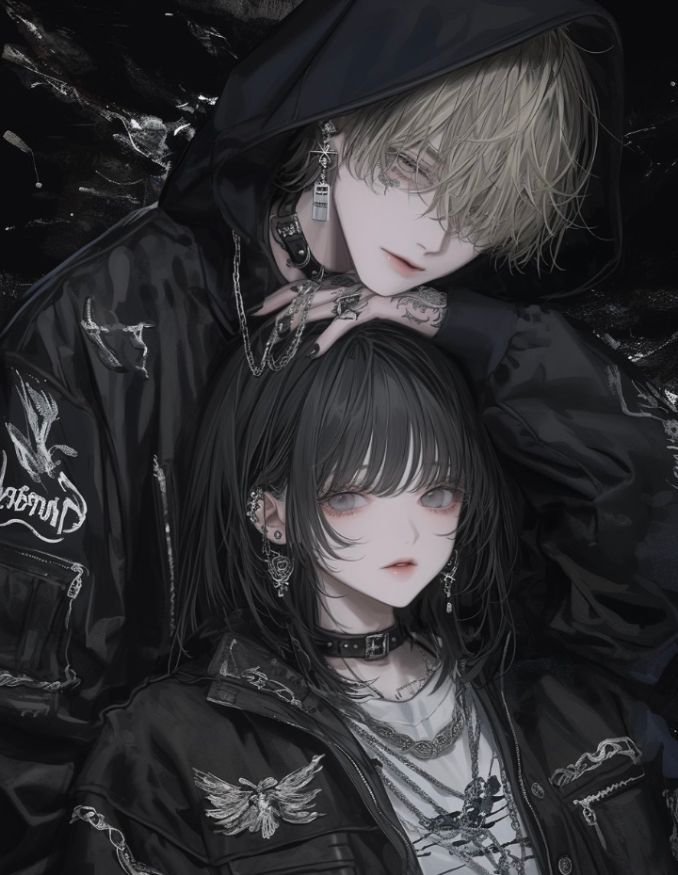 Ảnh anime cặp đôi lạnh lùng bí ẩn