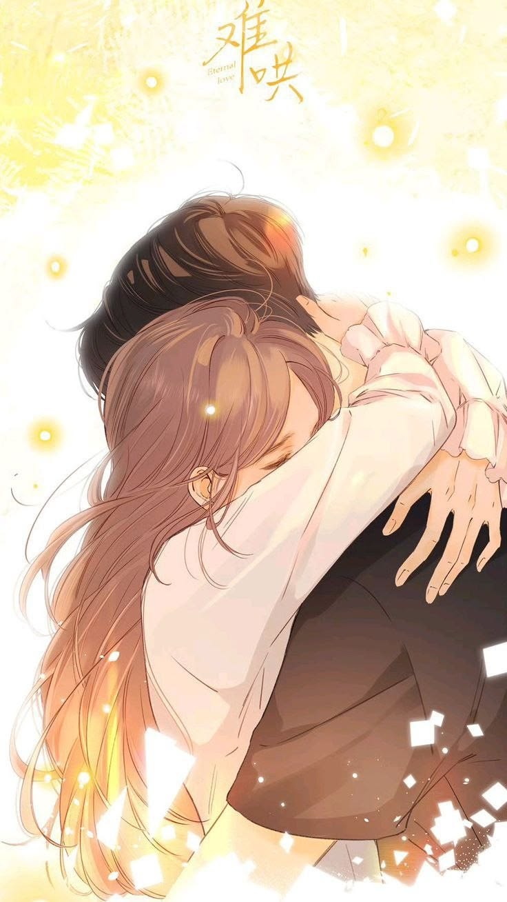 Ảnh anime cặp đôi yêu nhau ôm chặt ấm áp