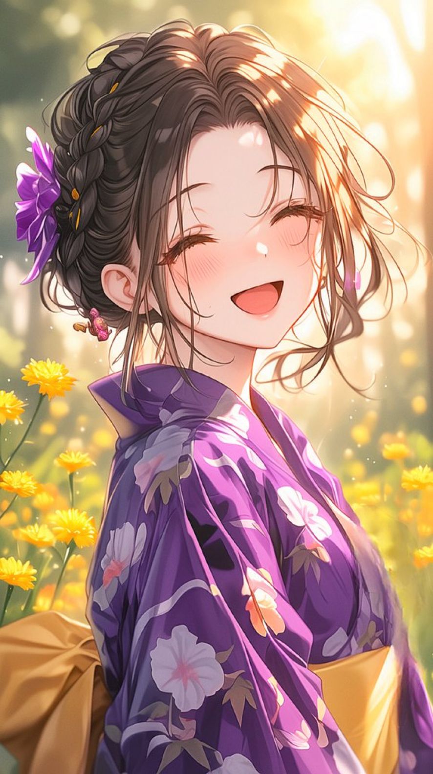 299+ Hình ảnh anime kimono đẹp, duyên dáng và sắc nét nhất 5 Ảnh anime kimono nữ cười tỏa nắng