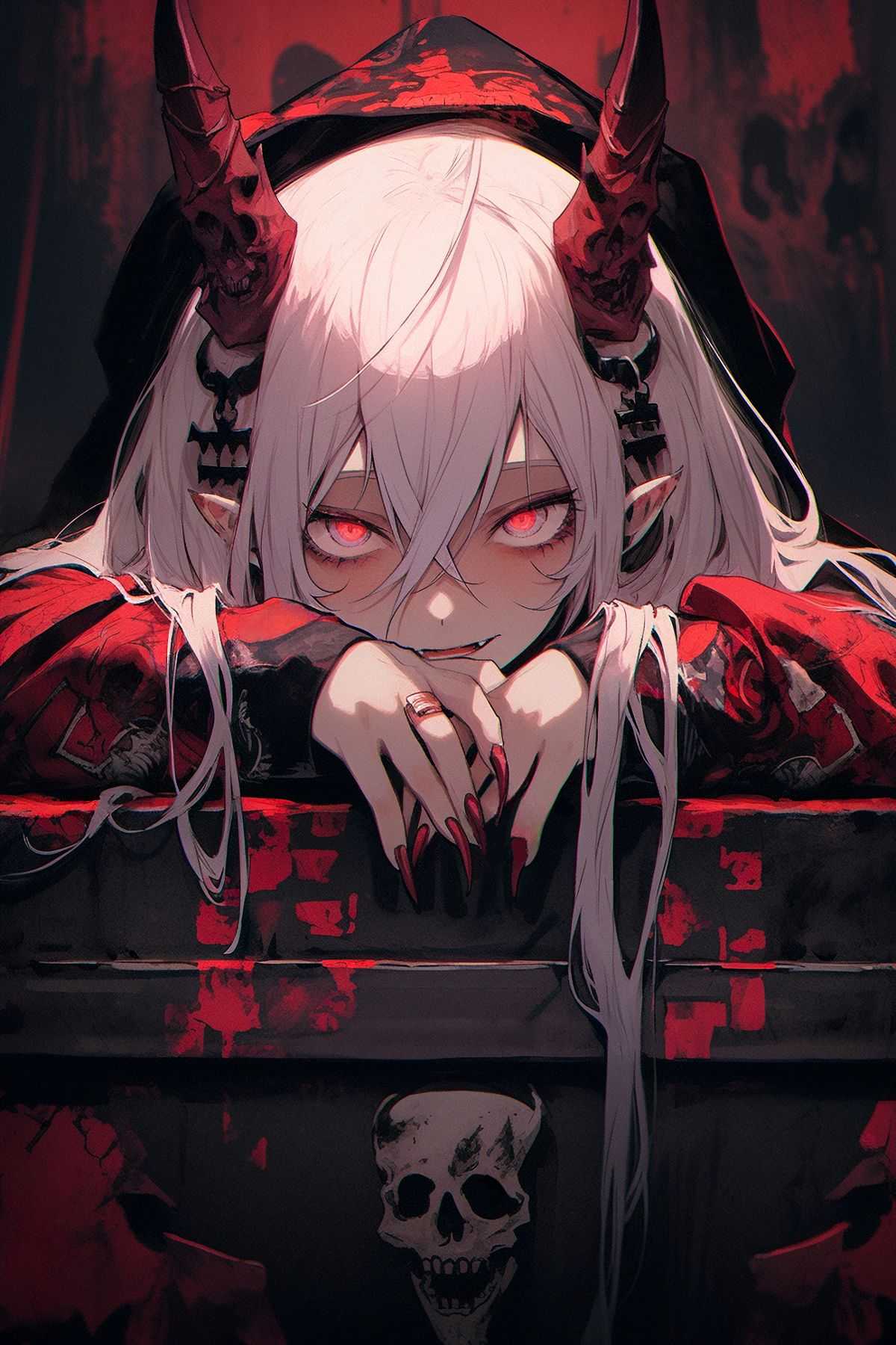 Ảnh anime ngầu lạnh lùng ác quỷ cười nhếch mép