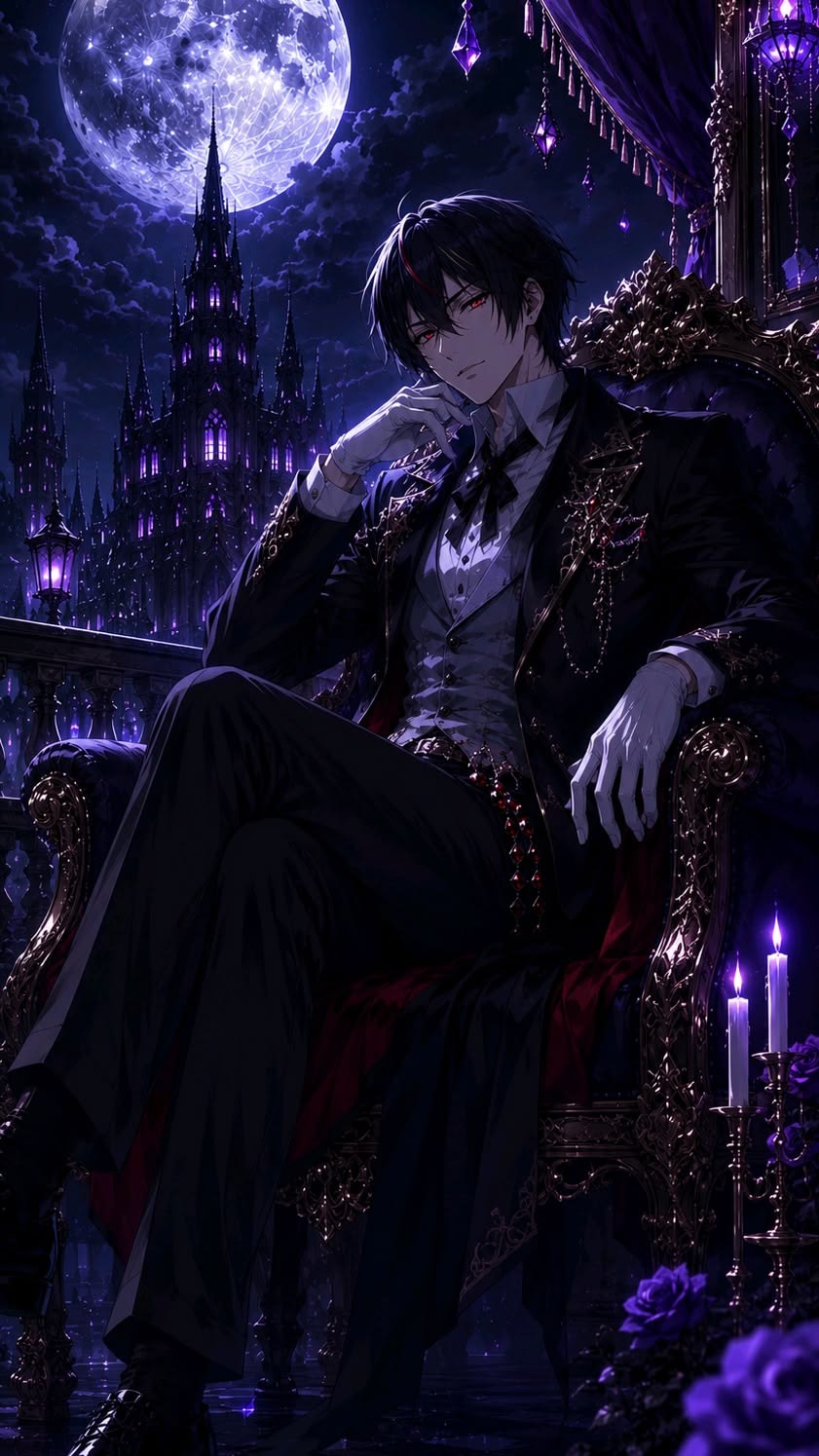 Ảnh anime ngầu lạnh lùng mắt đỏ ma mị