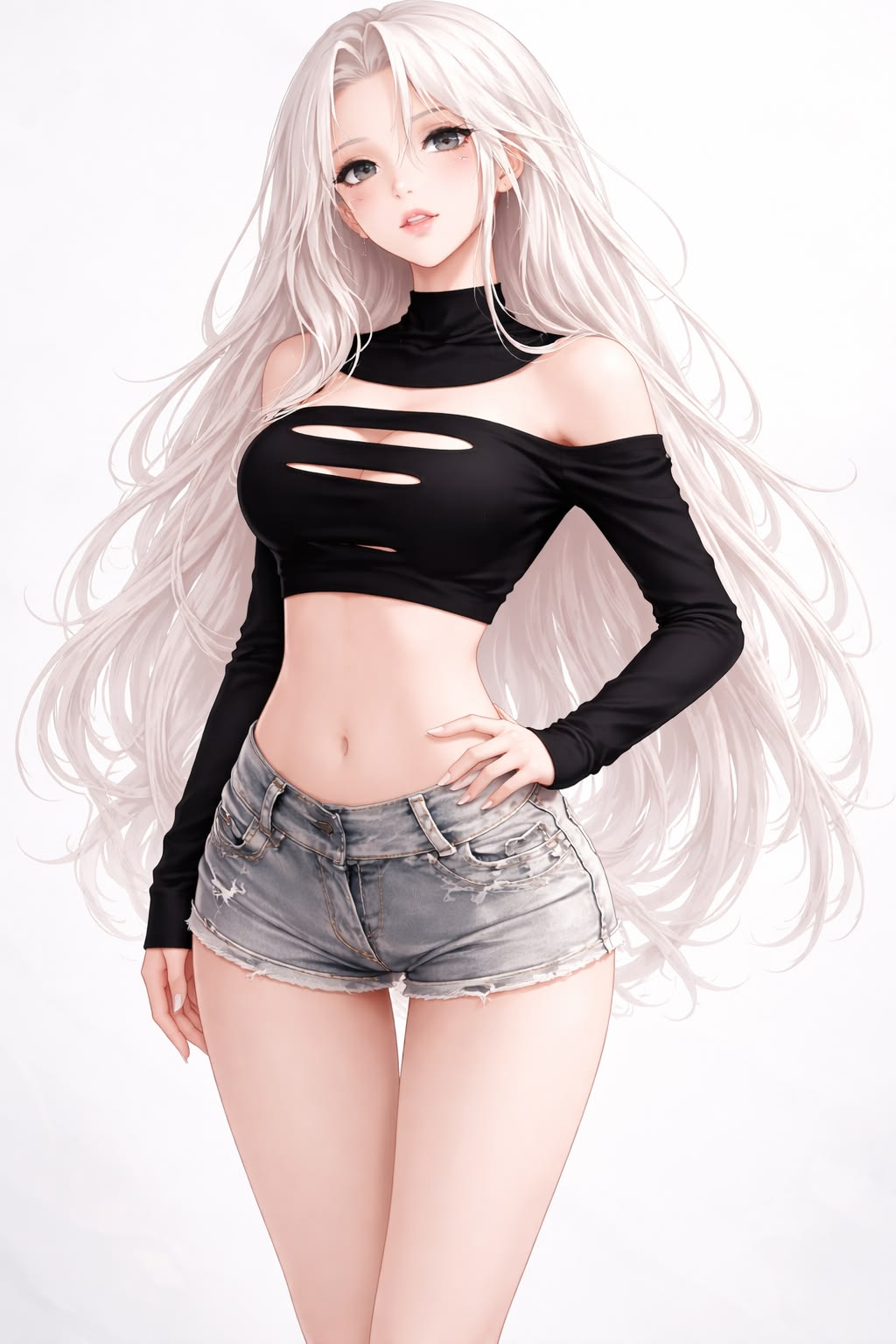 55+ Ảnh anime sexy, gái anime quyến rũ & cuốn hút nhất 11 Ảnh anime sexy streetwear croptop năng động