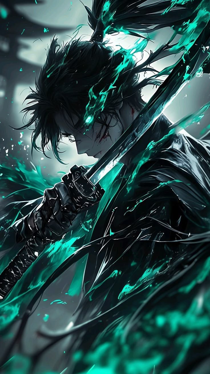Ảnh anime siêu ngầu bên thanh kiếm