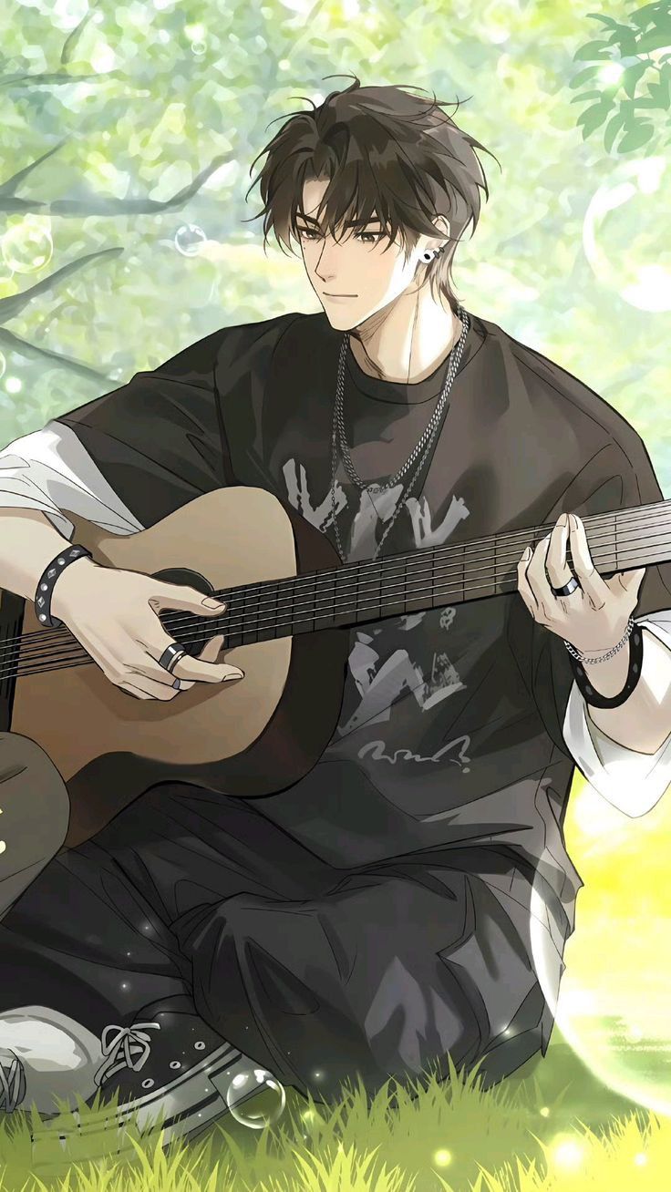 99+ Avatar anime nam đẹp, cool ngầu và cuốn hút nhất 7 Ảnh avatar anime nam đẹp chơi guitar
