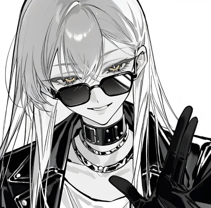 100+ Avatar anime nữ đẹp, cute và ngọt ngào nhất thế giới 2D 13 Ảnh avatar anime nữ ngầu đeo kính râm
