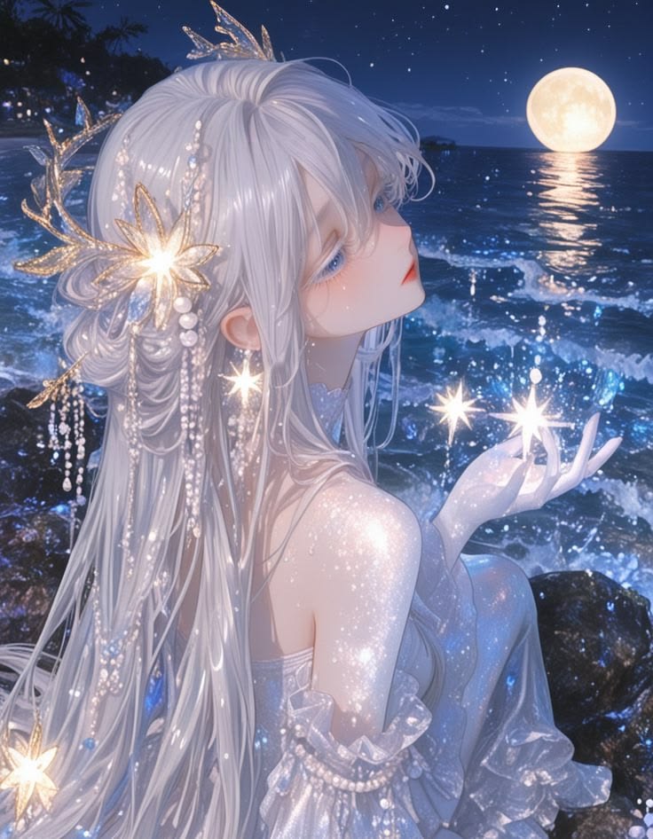 100+ Avatar anime nữ đẹp, cute và ngọt ngào nhất thế giới 2D 10 Ảnh avatar nữ anime đội vương miện ngọc trai
