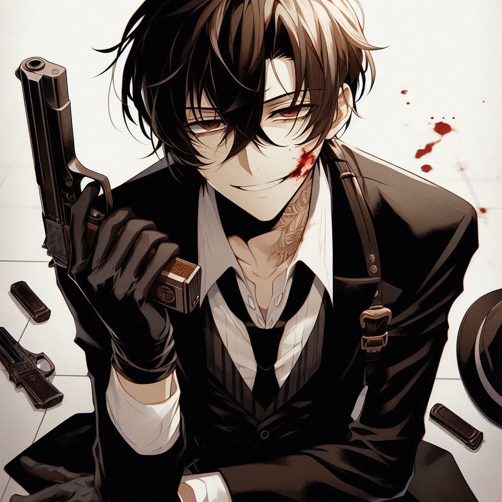 Ảnh bad boy anime nụ cười nhếch mép ma mị