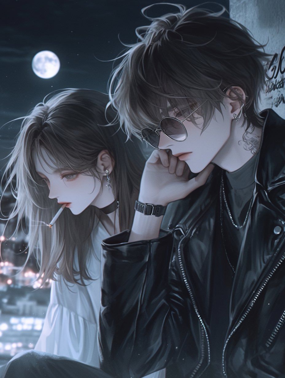 Ảnh cặp đôi anime ngầu cá tính