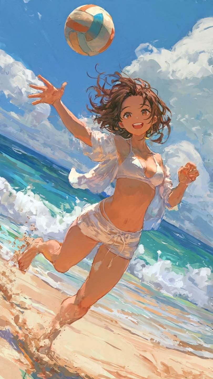 88+ Ảnh anime bikini đẹp, rạng rỡ & năng động mùa hè 6 Ảnh gái anime mặc bikini kiểu dáng thể thao