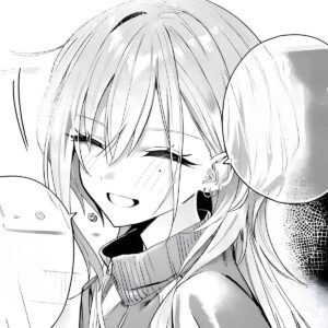 Ảnh manga đen trắng nụ cười tỏa nắng