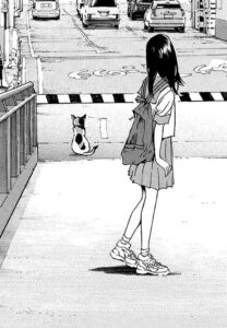 Ảnh manga trắng đen làm hình nền điện thoại dọc