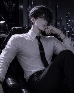 Ảnh manga trắng đen nam thần lạnh lùng