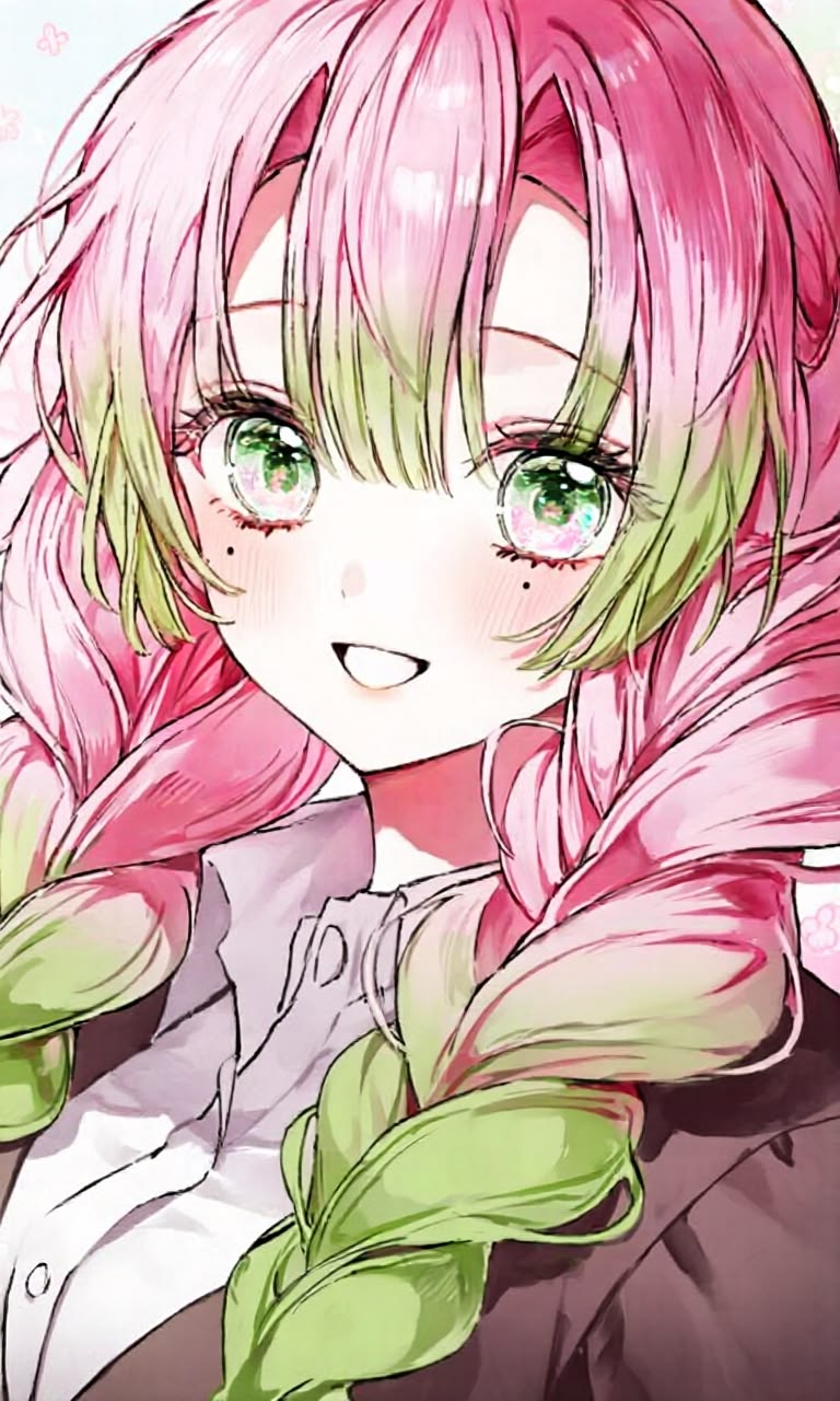 222+ Hình ảnh Mitsuri Kanroji cực xinh, ngọt ngào cho fan anime 3 Ảnh mitsuri cute chớp mắt long lanh dễ thương