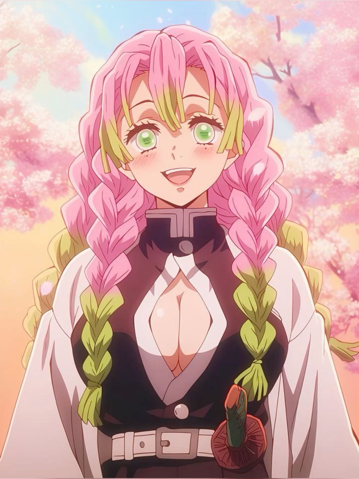 222+ Hình ảnh Mitsuri Kanroji cực xinh, ngọt ngào cho fan anime 2 Ảnh mitsuri cute nụ cười rạng rỡ đón nắng