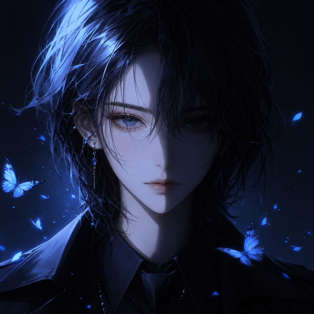 155+ Hình ảnh anime bad girl, cá tính & cool ngầu nhất 15 Anime bad girl đôi mắt phát sáng trong bóng tối