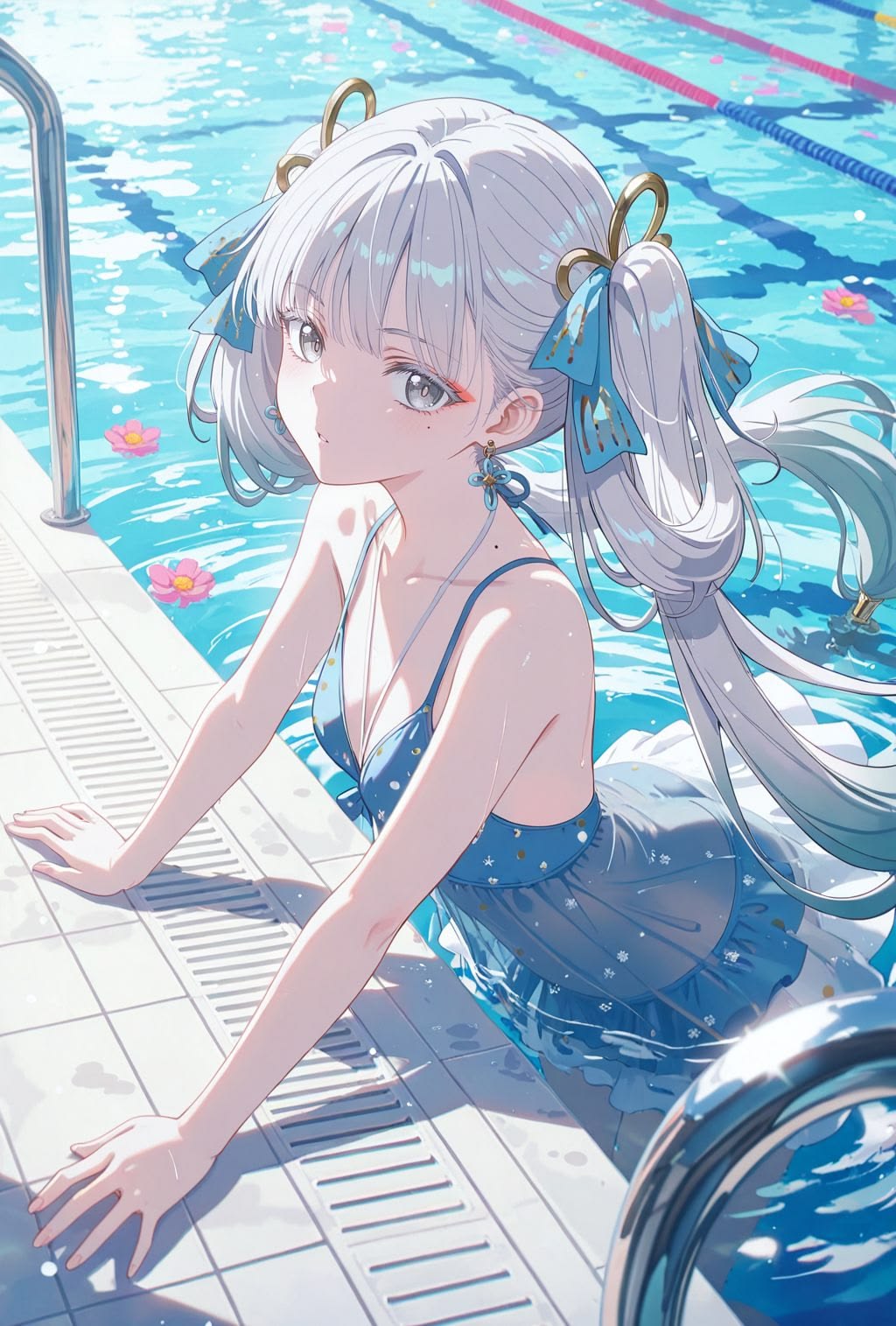 88+ Ảnh anime bikini đẹp, rạng rỡ & năng động mùa hè 10 Anime bikini dễ thương tại bể bơi
