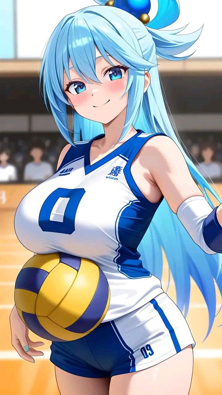 Anime girl big boobs trang phục thể thao khỏe khắn