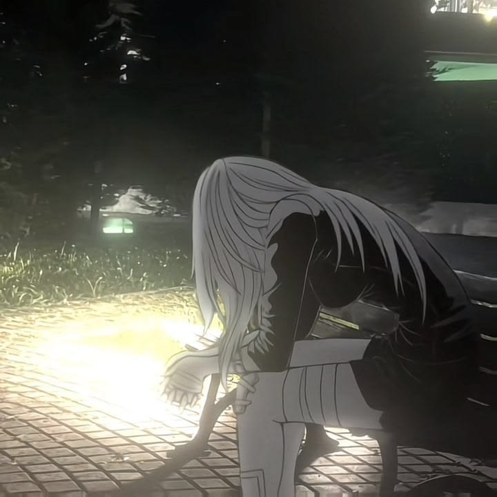Anime girl sad trú mưa bên hiên nhà cô đơn