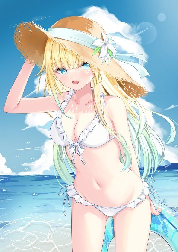 55+ Ảnh anime sexy, gái anime quyến rũ & cuốn hút nhất 2 Anime sexy bikini biển nắng sáng