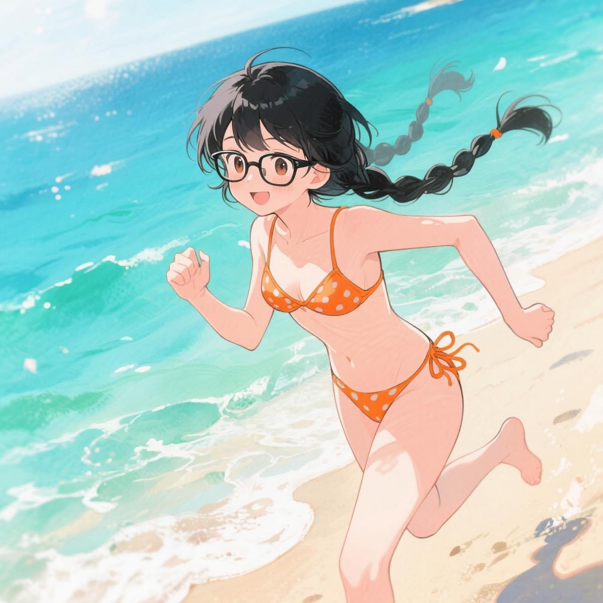 55+ Ảnh anime sexy, gái anime quyến rũ & cuốn hút nhất 5 Anime sexy chạy trên bãi biển