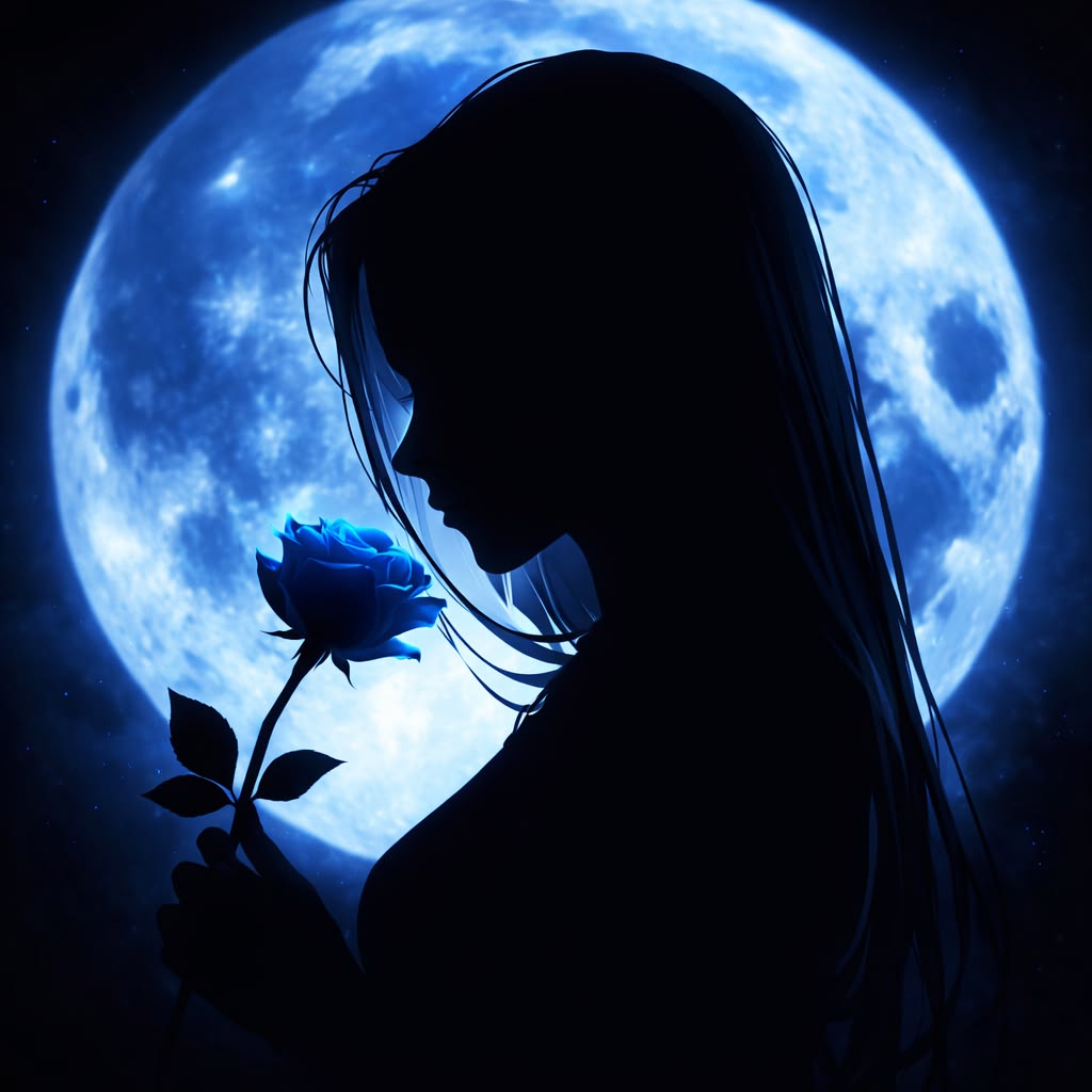 100+ Avatar anime nữ đẹp, cute và ngọt ngào nhất thế giới 2D 11 Avatar anime nữ góc nghiêng dưới ánh trăng