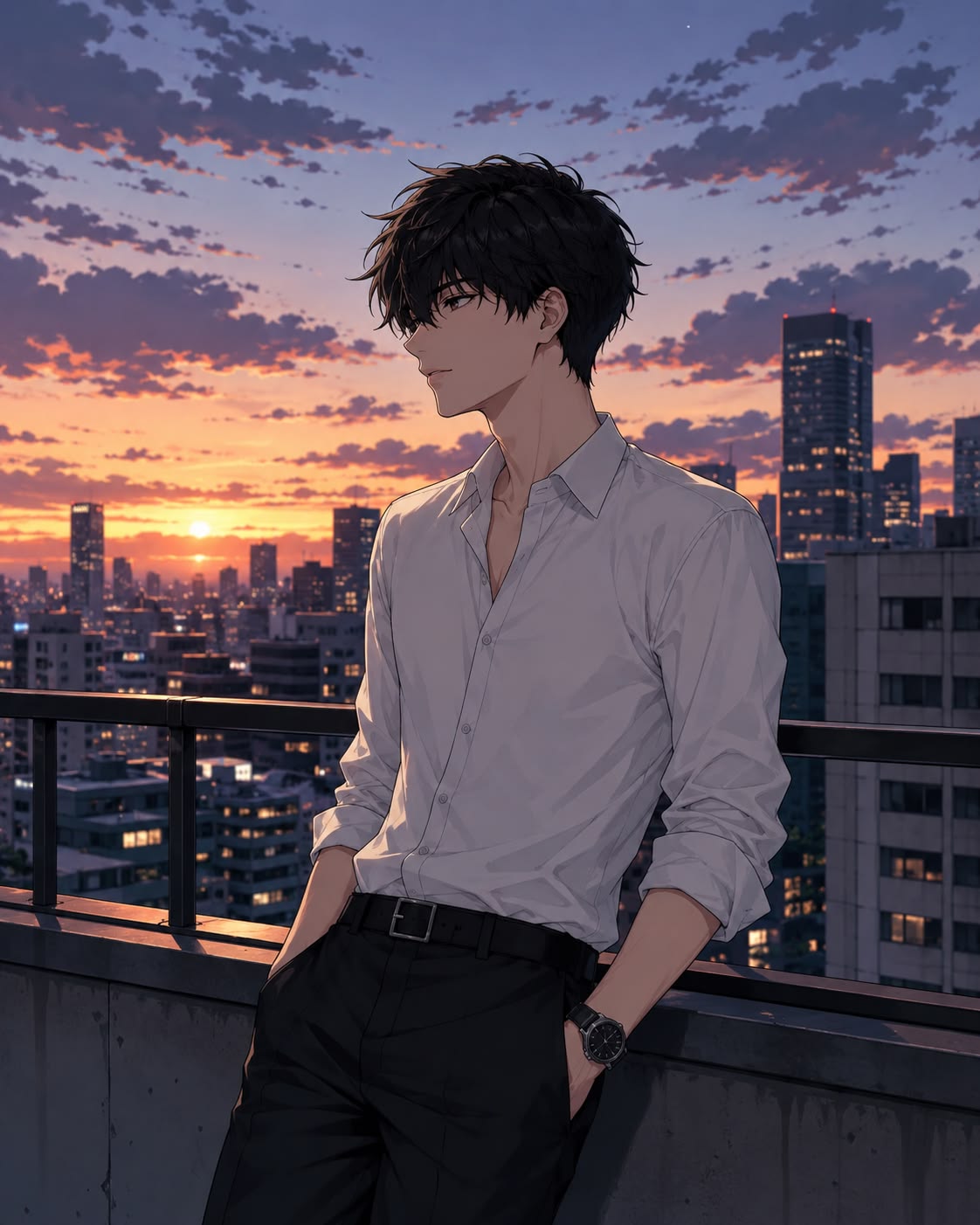 99+ Avatar anime nam đẹp, cool ngầu và cuốn hút nhất 6 Avatar nam anime soái ca sơ mi trắng