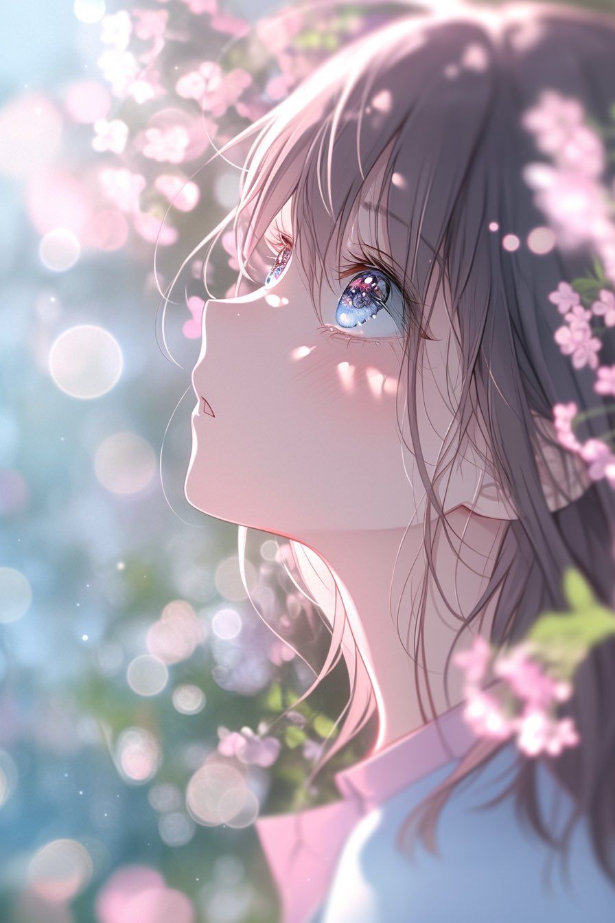 100+ Avatar anime nữ đẹp, cute và ngọt ngào nhất thế giới 2D 2 Avatar nữ anime góc nghiêng trong trẻo