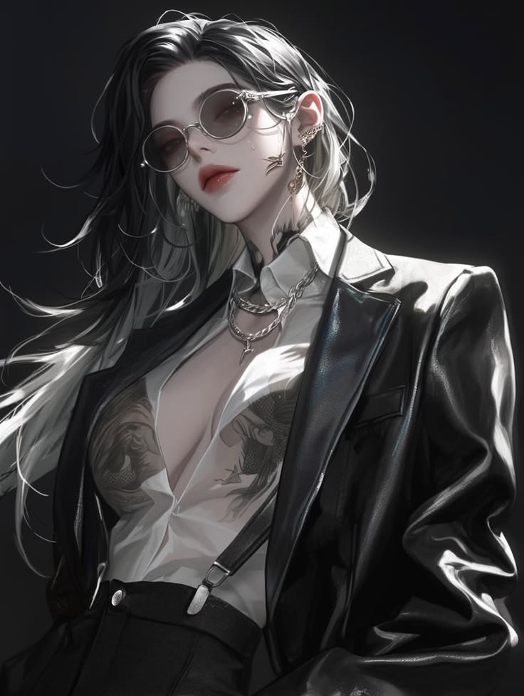 155+ Hình ảnh anime bad girl, cá tính & cool ngầu nhất 8 Bad girl anime khoác áo da đen quyến rũ