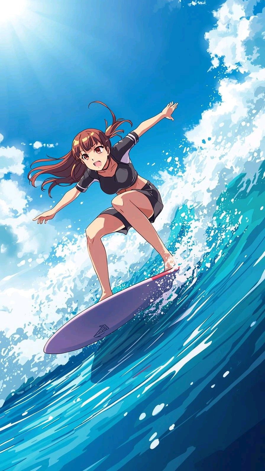 88+ Ảnh anime bikini đẹp, rạng rỡ & năng động mùa hè 4 Bikini anime phong cách sporty khỏe khoắn