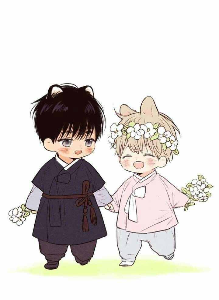 Boylove anime chibi tai mèo tinh nghịch