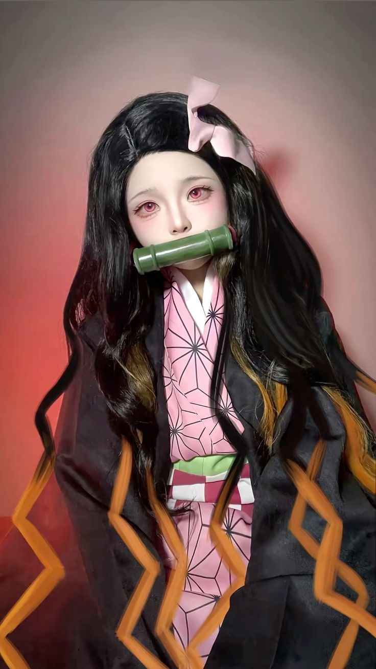 101+ Cosplay anime nữ, gái xinh cosplay anime nữ ấn tượng 2 Cosplay anime nữ Nezuko Kamado ngây thơ
