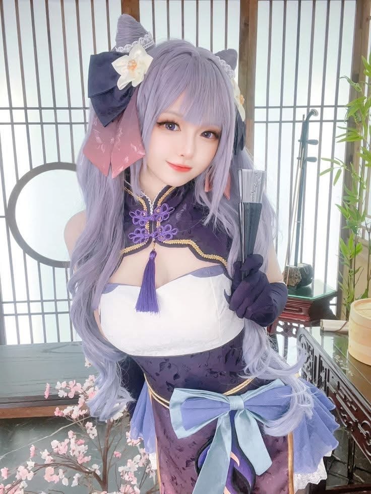 101+ Cosplay anime nữ, gái xinh cosplay anime nữ ấn tượng 12 Gái xinh cosplay nhân vật anime nữ Keqing Genshin