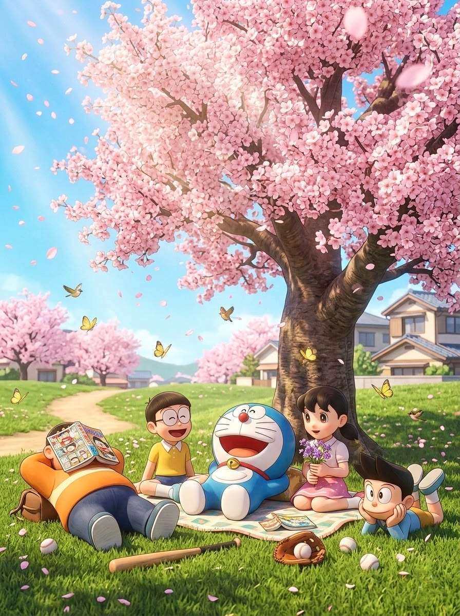 Hình ảnh Doremon cute dễ thương và những người bạn