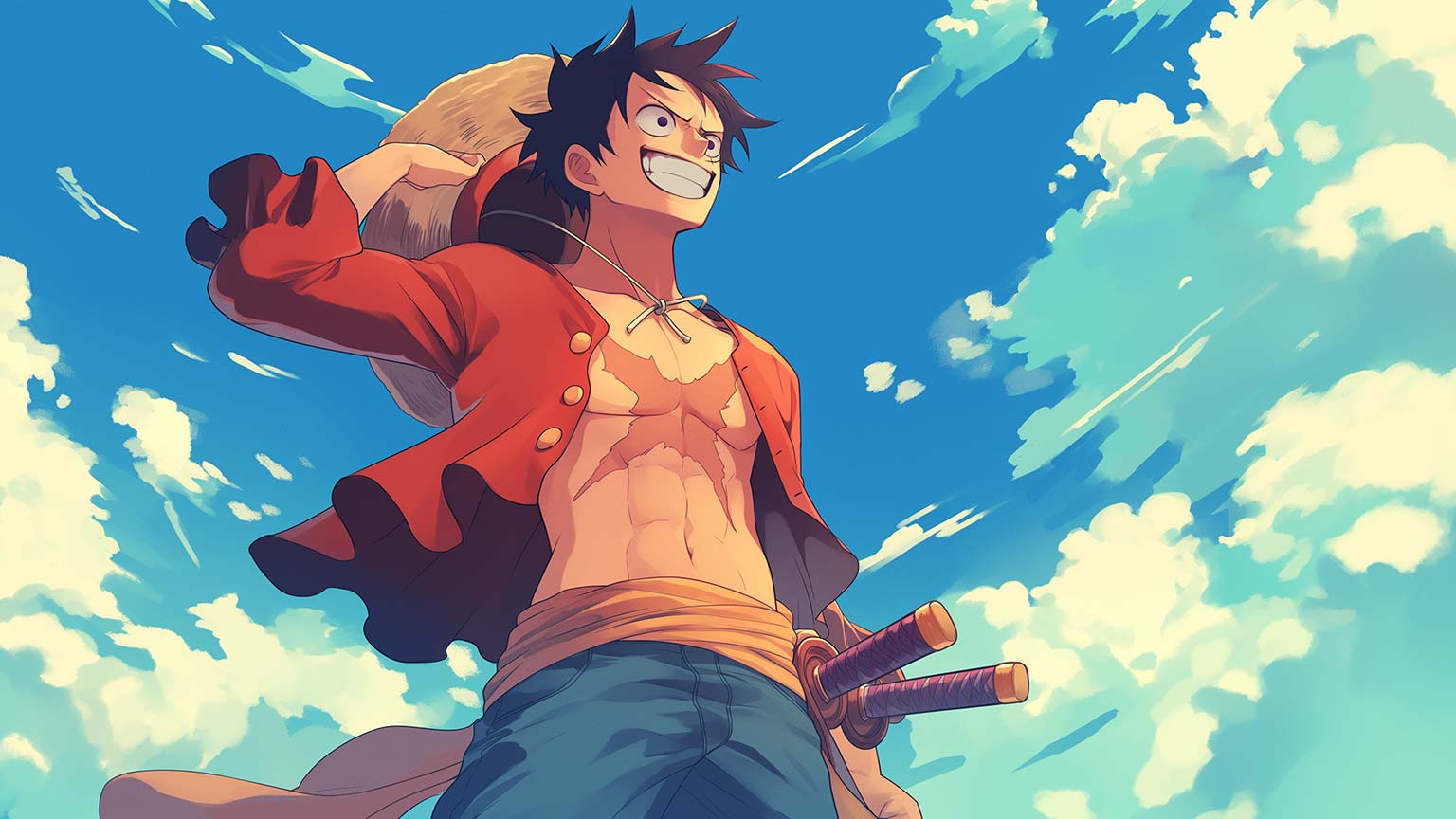 20+ Hình Luffy đẹp, hình nền Luffy Gear 5 cực ngầu cho điện thoại, PC 17 Hình ảnh Luffy cùng băng mũ rơm trên máy tính