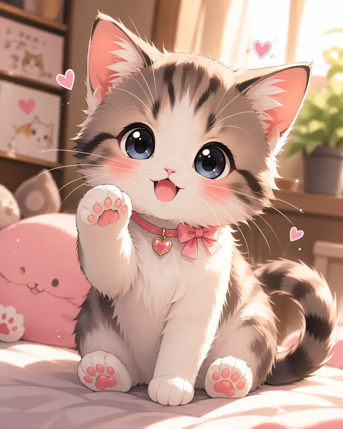 999+ Hình ảnh anime đẹp, cute và sắc nét nhất thế giới 2D 3 Hình ảnh anime cute mèo con tinh nghịch
