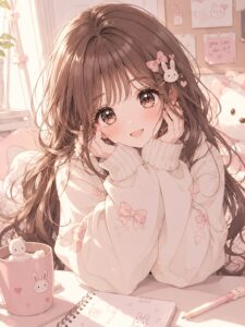 Hình ảnh anime cute nữ trong sáng