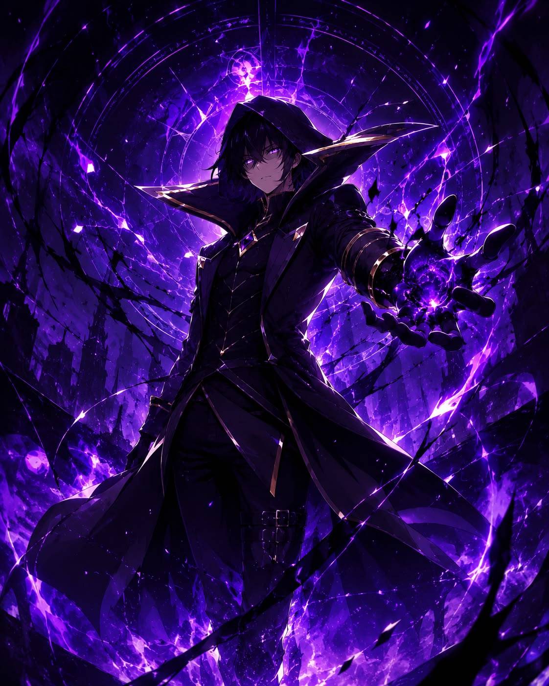 Hình ảnh anime ngầu chúa tể bóng đêm