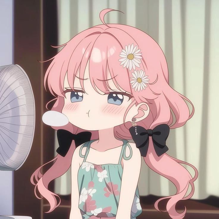 999+ Hình ảnh anime đẹp, cute và sắc nét nhất thế giới 2D 4 Hình ảnh anime nữ chibi phồng má giận dỗi