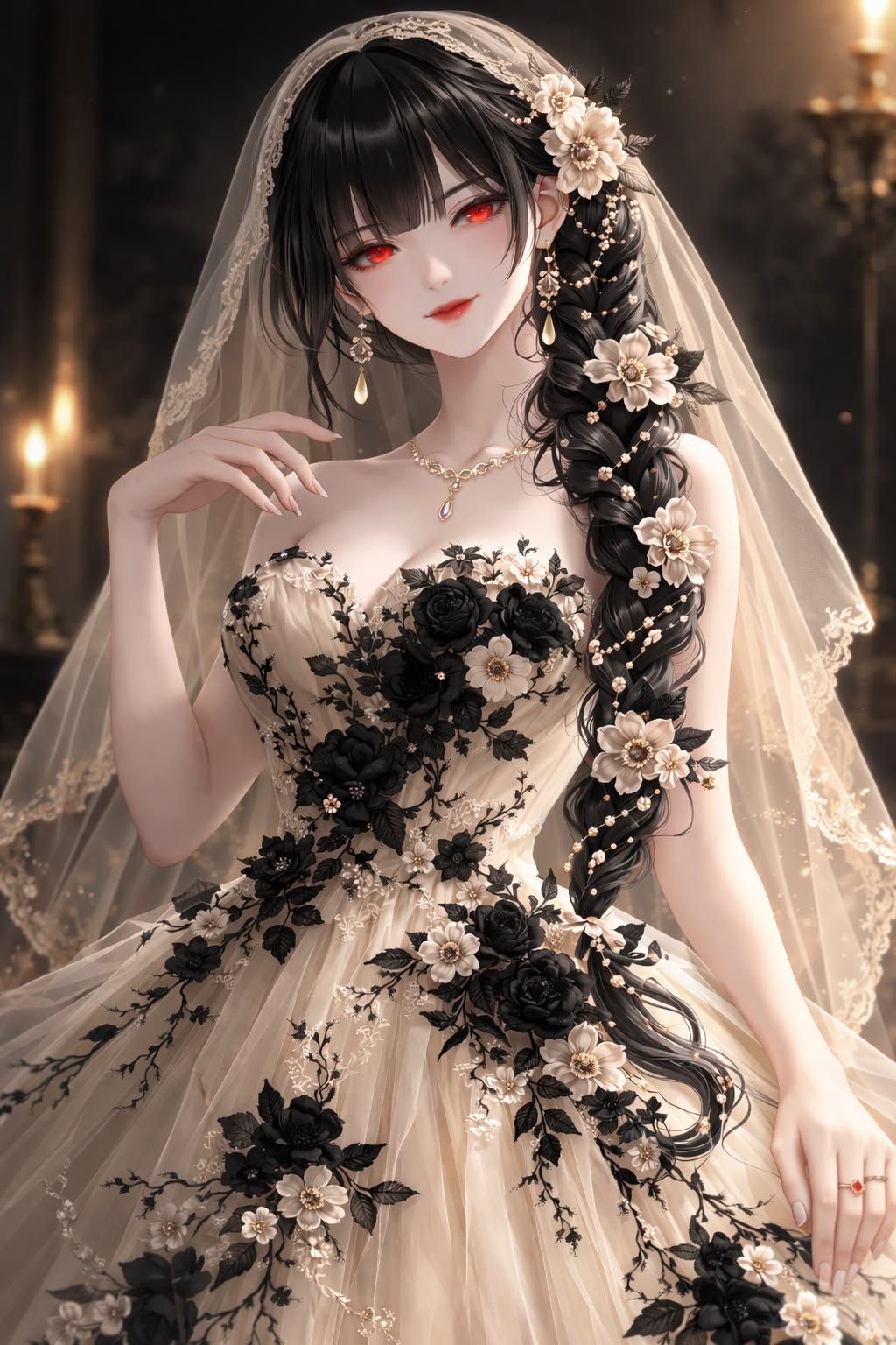 199+ Hình ảnh Anime nữ đẹp, dễ thương, đầy đủ phong cách 18 Hình ảnh anime nữ cô dâu xinh đẹp bí ẩn