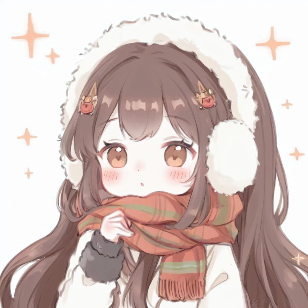 Hình ảnh anime nữ cute chibi phồng má ngây thơ