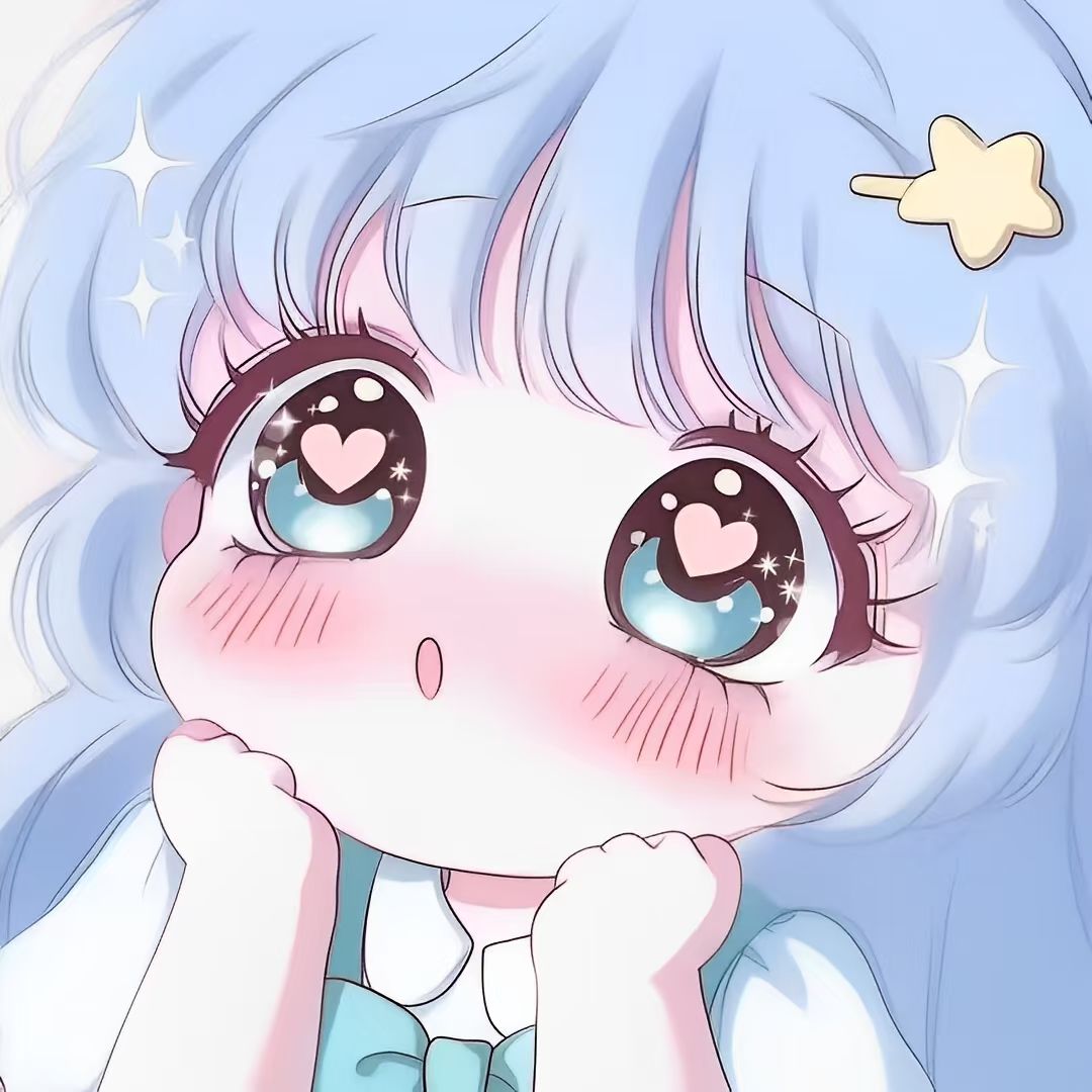 Hình ảnh chibi nữ cute chớp mắt long lanh