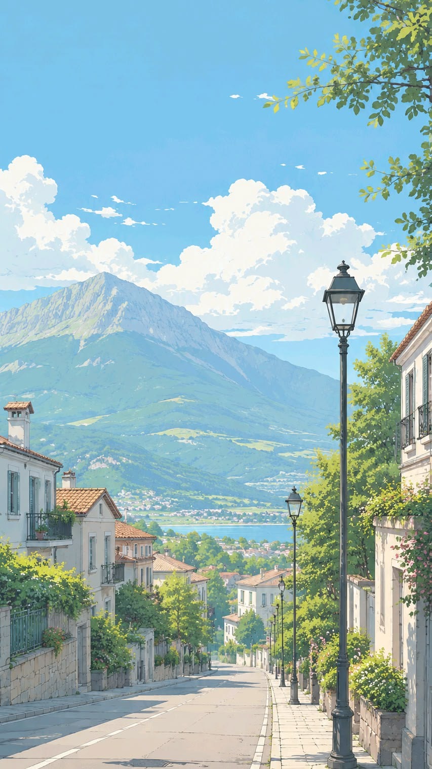 999+ Hình ảnh anime đẹp, cute và sắc nét nhất thế giới 2D 15 Hình ảnh đẹp anime góc phố nhỏ ngập nắng