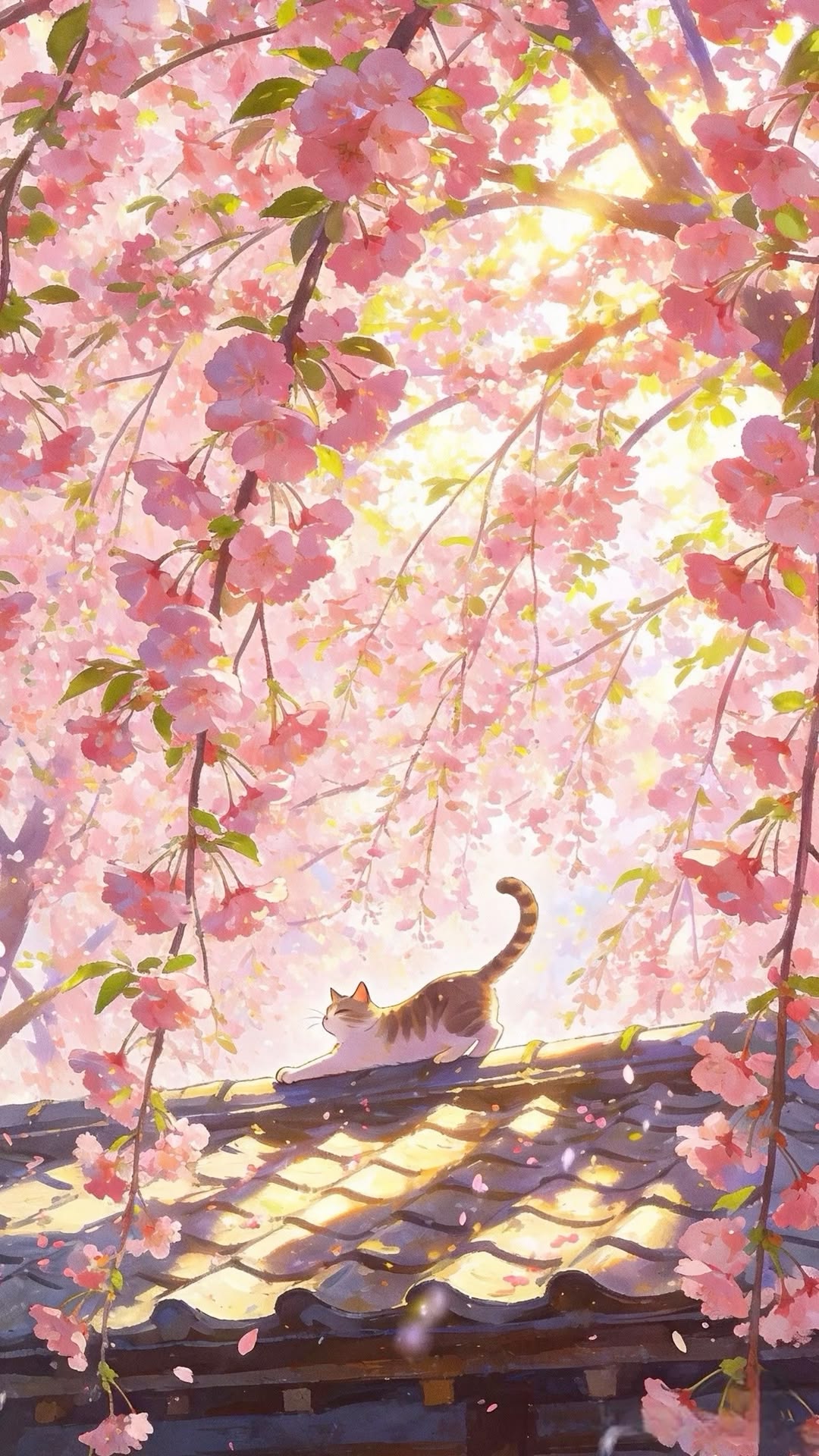 999+ Hình ảnh anime đẹp, cute và sắc nét nhất thế giới 2D 19 Hình ảnh đẹp anime rừng hoa anh đào bay lượn