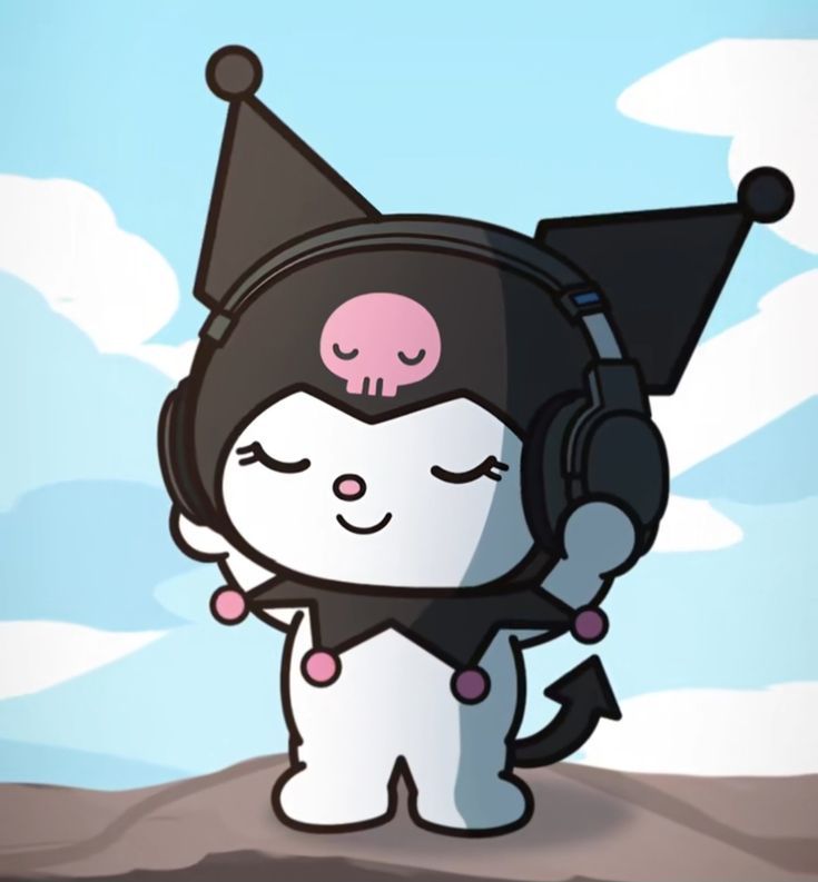 100+ Hình nền kuromi cute, độc đáo cho điện thoại và máy tính 10 Hình ảnh kuromi đeo tai nghe chill cùng âm nhạc