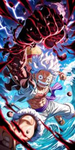 Hình ảnh Luffy chiến đấu siêu ngầu