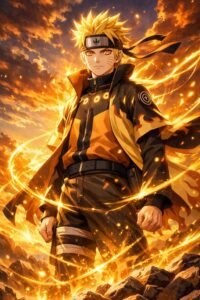 Hình Naruto bùng nổ sức mạnh