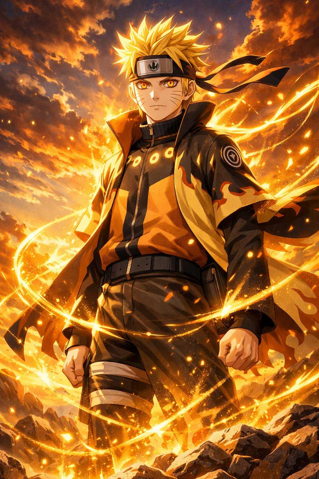 Hình Naruto bùng nổ sức mạnh