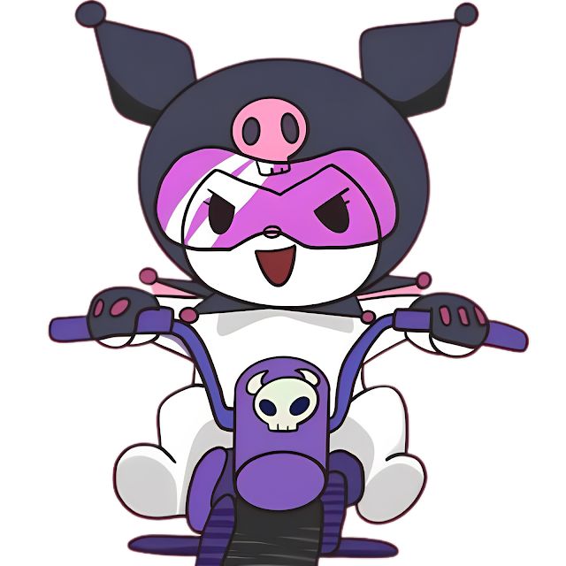 100+ Hình nền kuromi cute, độc đáo cho điện thoại và máy tính 9 Hình nền kuromi cưỡi xe mô tô phân khối lớn