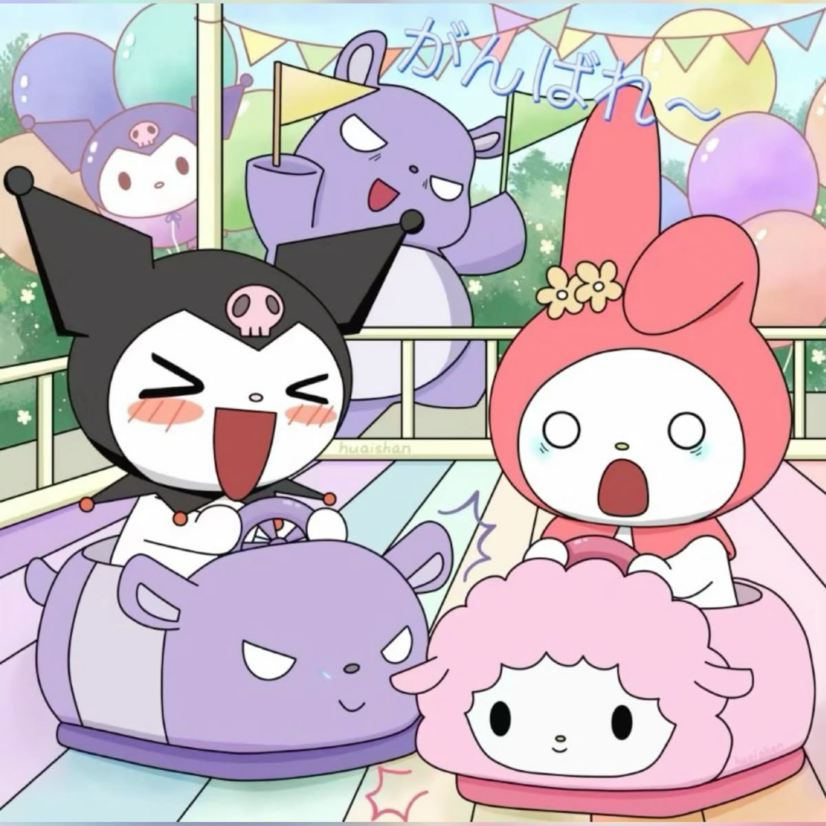 100+ Hình nền kuromi cute, độc đáo cho điện thoại và máy tính 14 Hình nền kuromi đi chơi cùng my melody